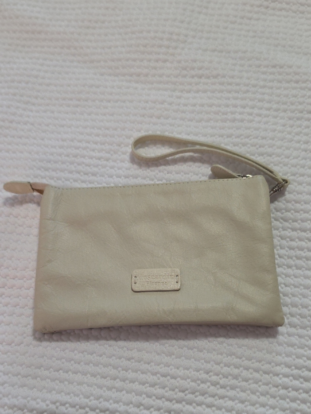 Moscardini Firenze genuine leather wristlet clutch &  cosmetic pouch